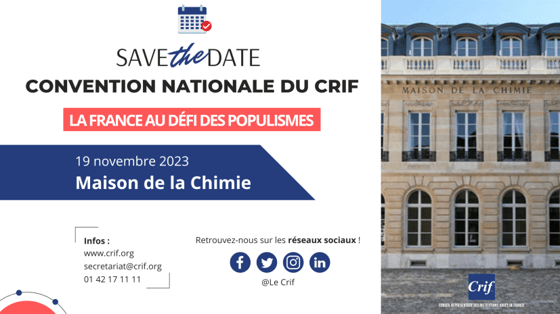 Save the date convention annuelle Crif